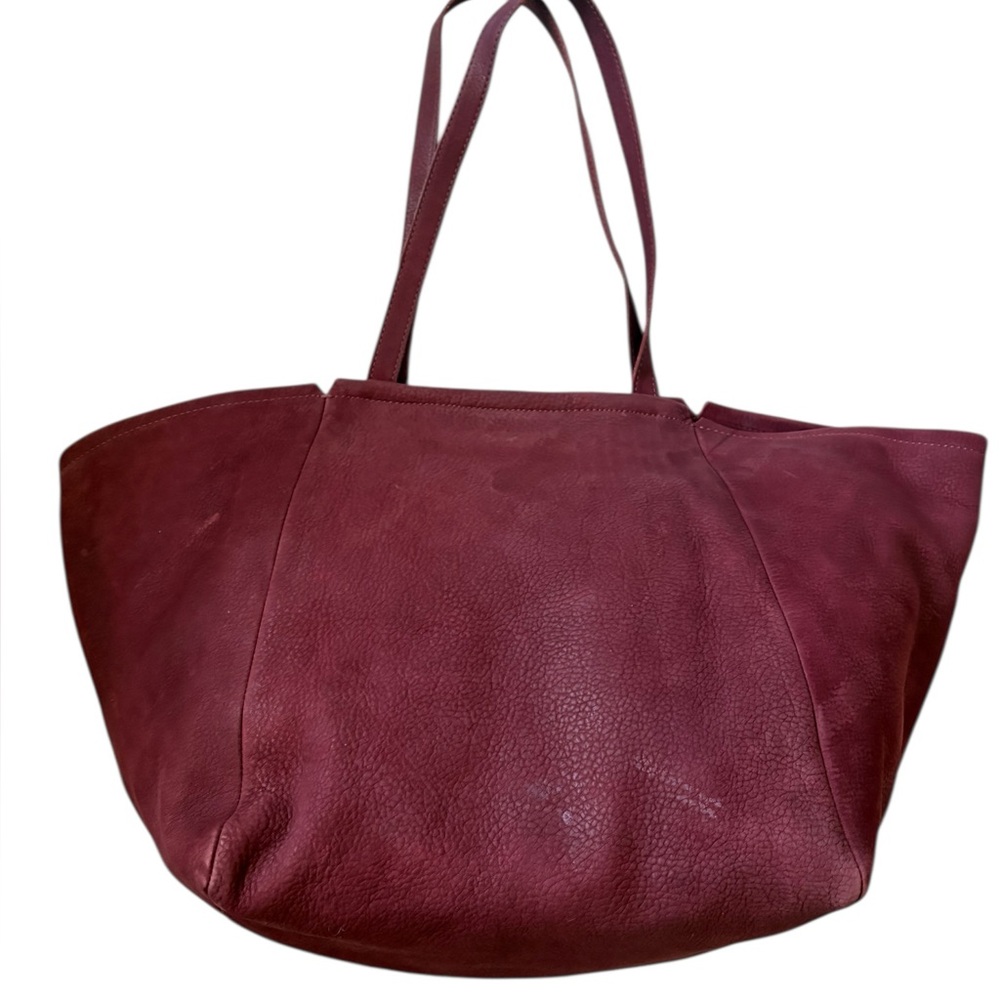 Madewell Slouchy Suede Carry All Shoulder Tote in Pinot Noir - Picture 2 of 15